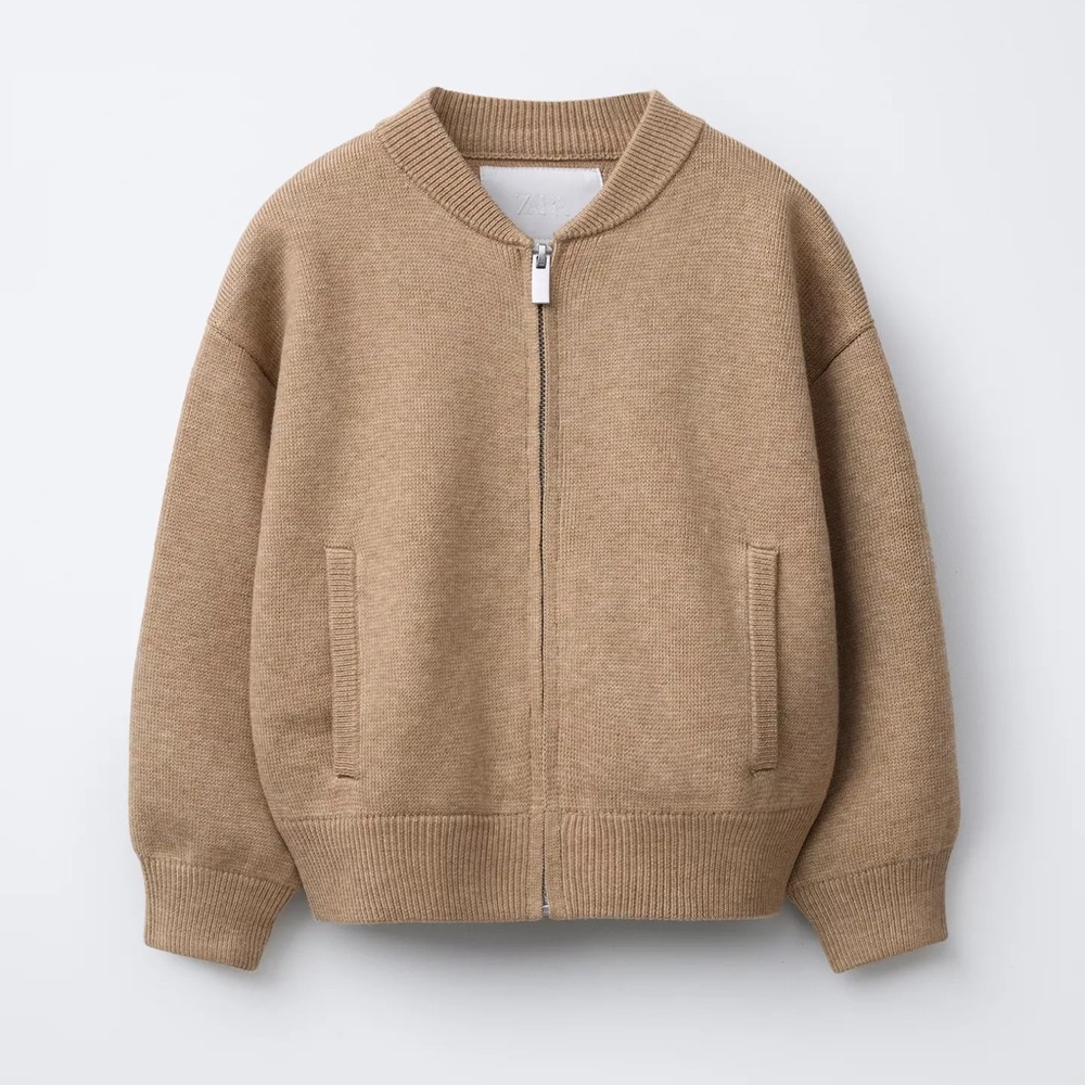 Zara Knit Bomber Jacket and Pants